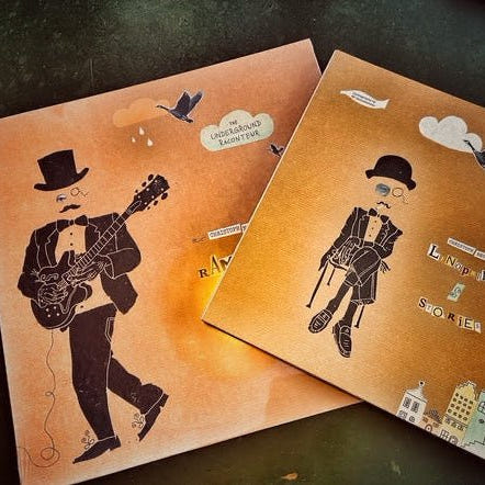 Christoph Neuhaus RAMBLIN BIRD "The Underground Raconteur" Vinyl und "Linoprints & Stories" – Bild 1 von 3