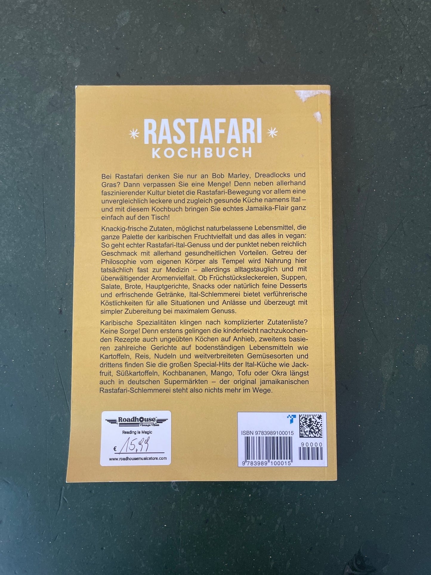 Rastafari Kochbuch Roadhouse Vintage Vibes Physisches Produkt Roadhouse Vintage Vibes