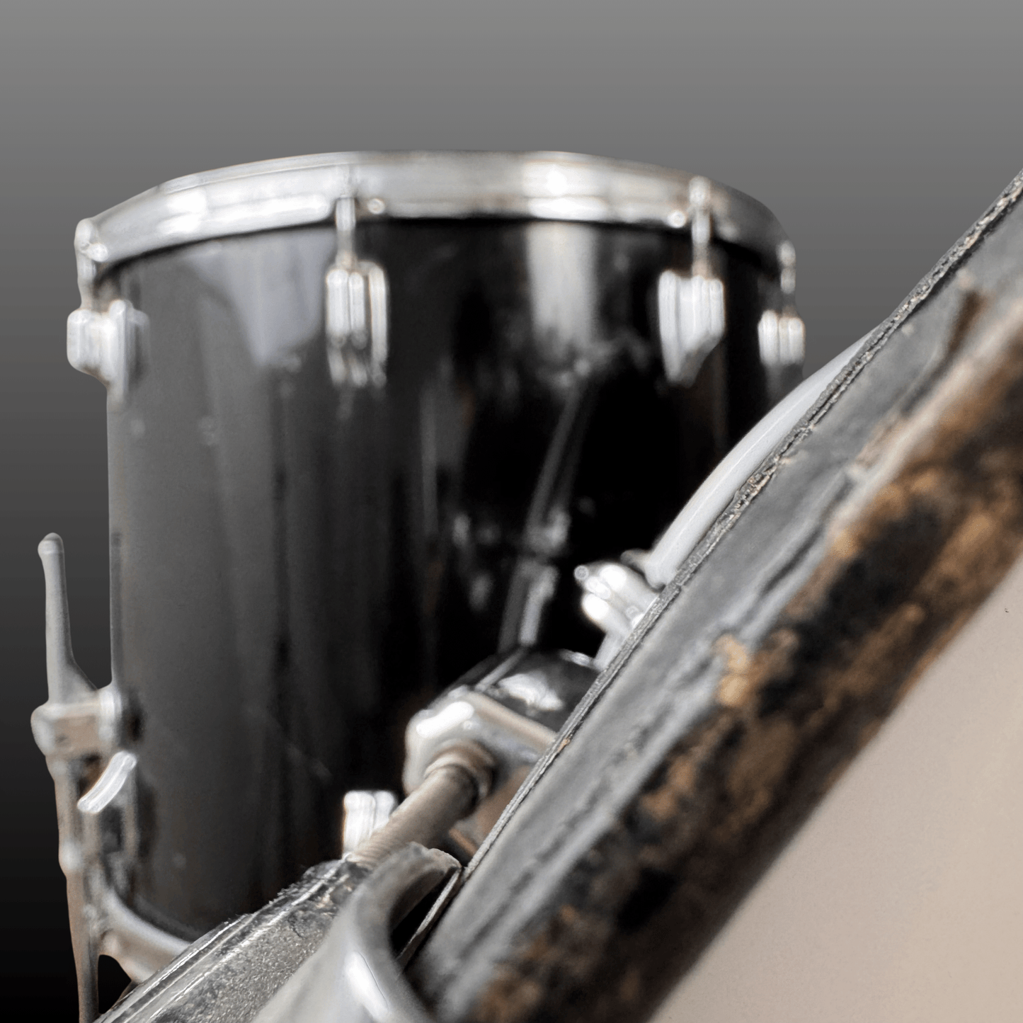 Rogers Big R Drum Kit Piano Black Rogers Drumset Roadhouse Vintage Vibes