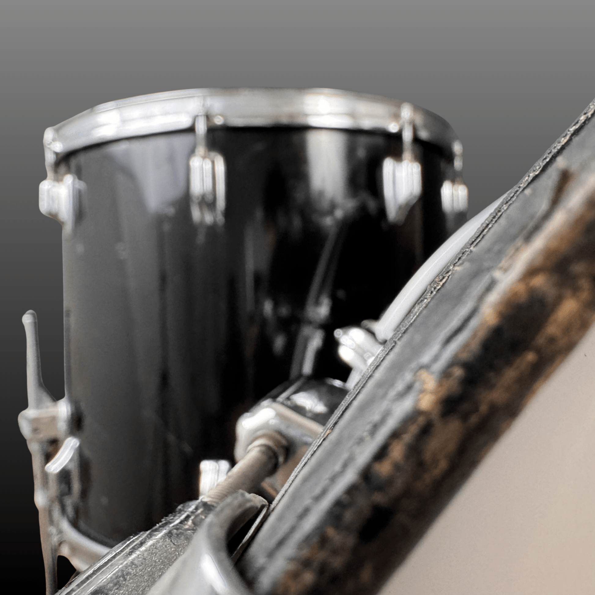Rogers Big R Drum Kit Piano Black Rogers Drumset Roadhouse Vintage Vibes