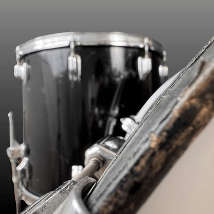 Rogers Big R Drum Kit Piano Black Rogers Drumset Roadhouse Vintage Vibes