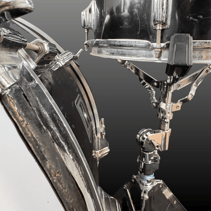Rogers Big R Drum Kit Piano Black Rogers Drumset Roadhouse Vintage Vibes