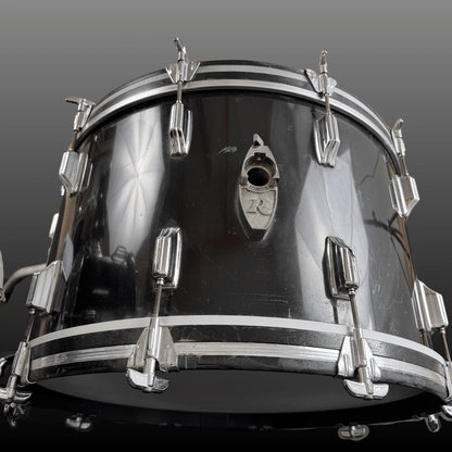 Rogers Big R Drum Kit Piano Black Rogers Drumset Roadhouse Vintage Vibes