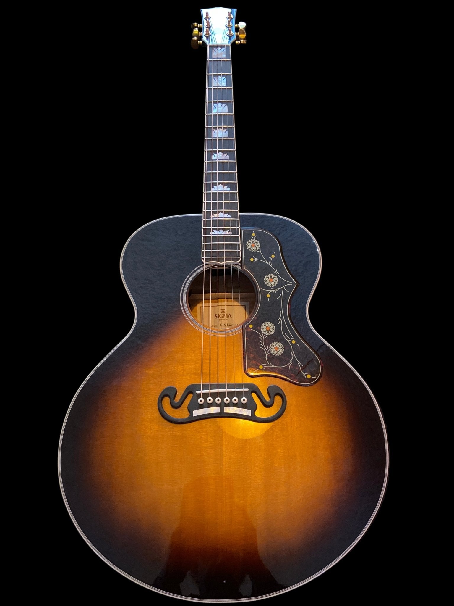 Sigma Guitars GJA - SG200+ Super Jumbo Sigma Akustik Gitarre Roadhouse Vintage Vibes