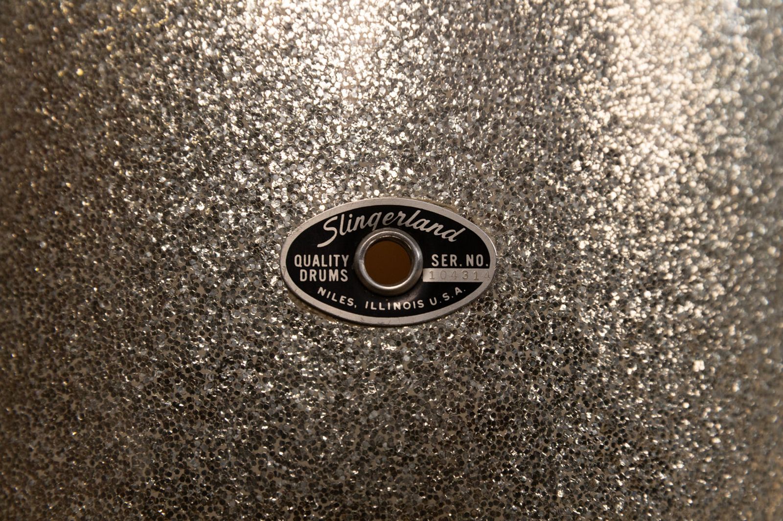 Slingerland Drumset Sparkling Silver Pearl 60`s Slingerland Drumset Roadhouse Vintage Vibes