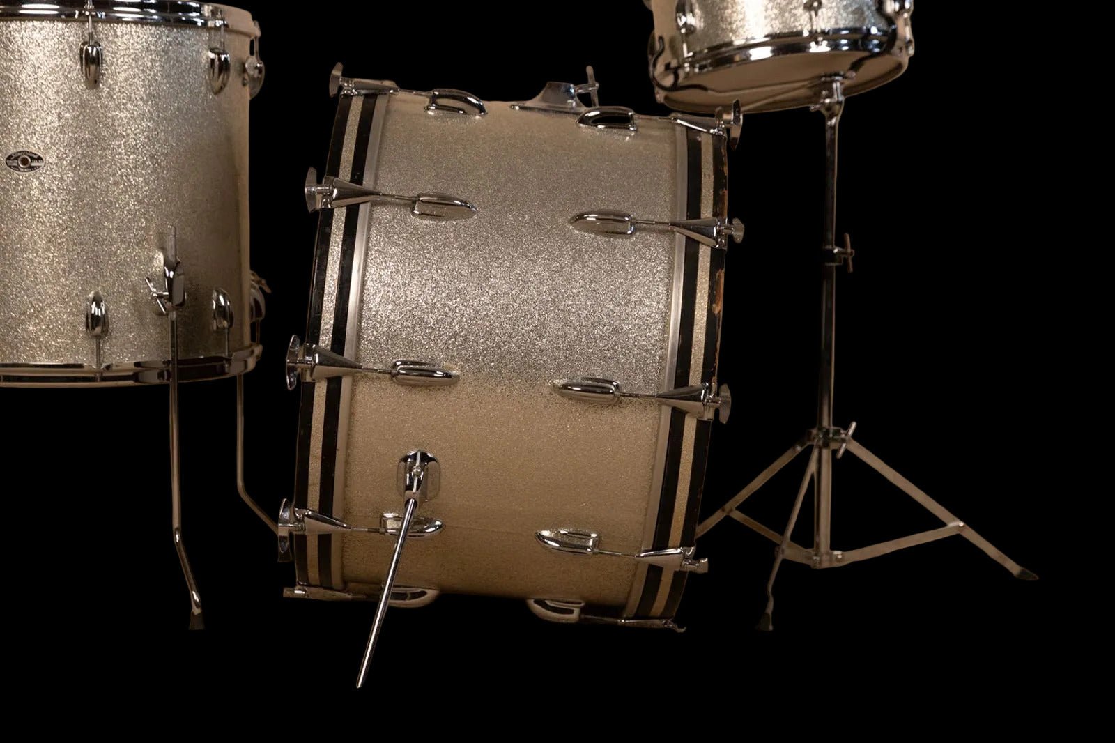 Slingerland Drumset Sparkling Silver Pearl 60`s Slingerland Drumset Roadhouse Vintage Vibes