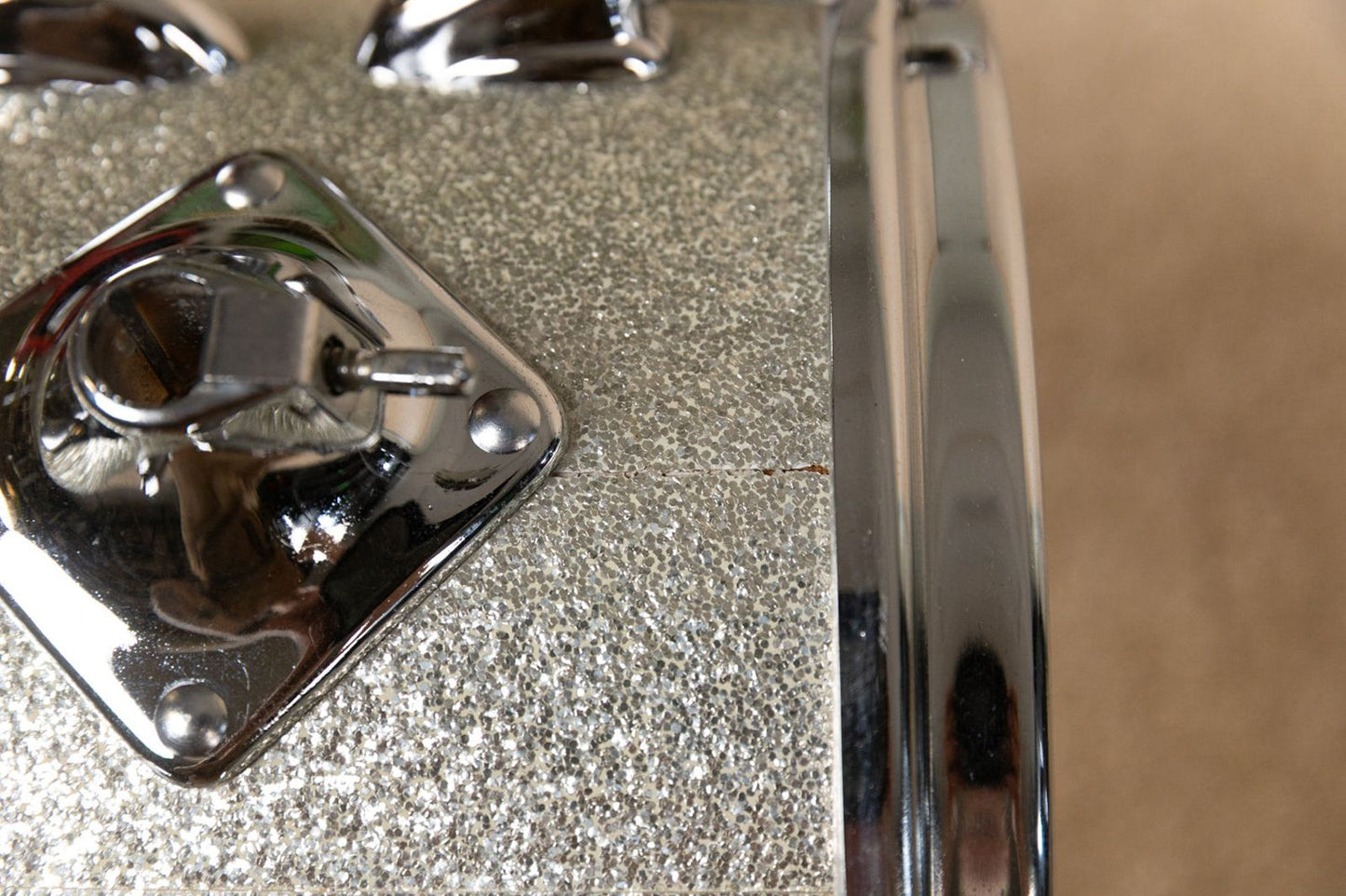 Slingerland Drumset Sparkling Silver Pearl 60`s Slingerland Drumset Roadhouse Vintage Vibes