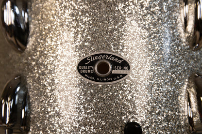 Slingerland Drumset Sparkling Silver Pearl 60`s Slingerland Drumset Roadhouse Vintage Vibes
