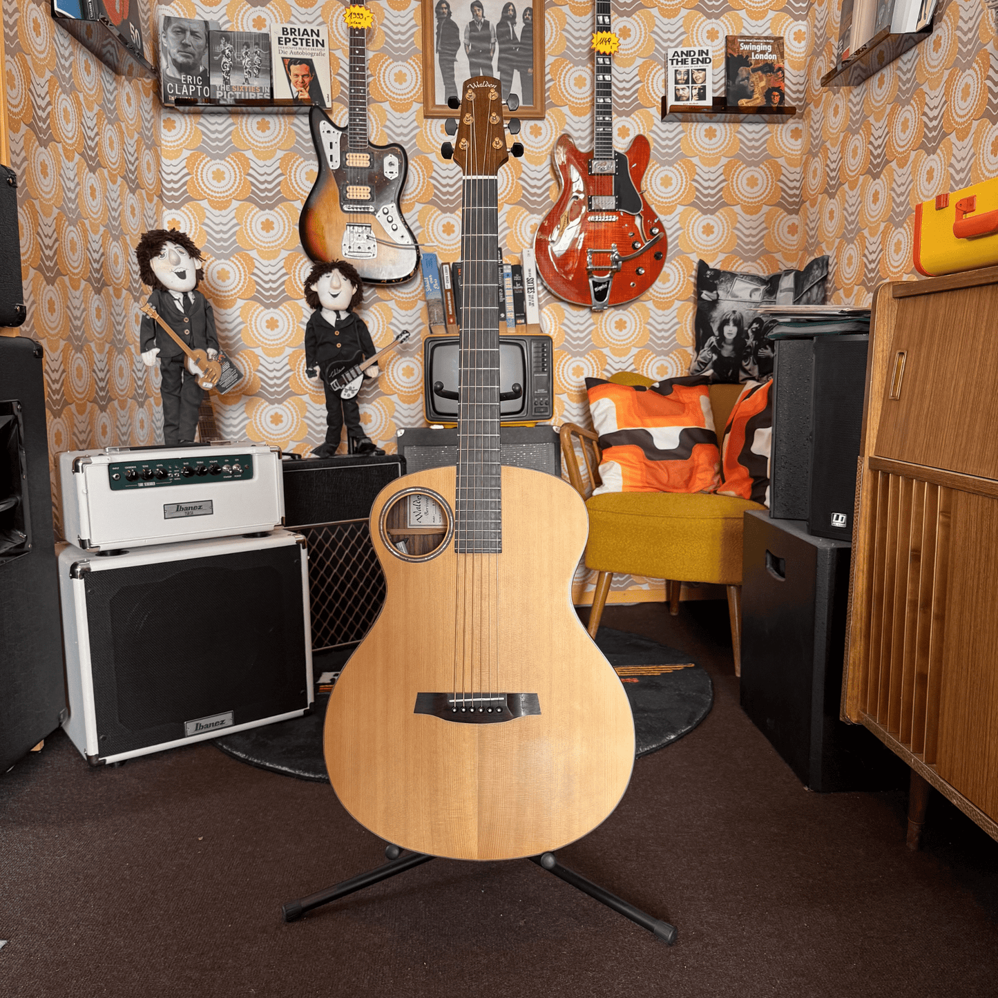 Walden B-1E Bariton Akustikgitarre Walden Akustik Gitarre Roadhouse Vintage Vibes