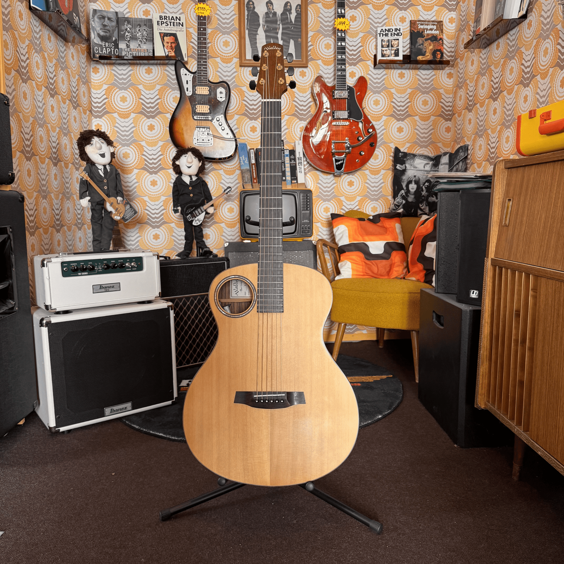 Walden B-1E Bariton Akustikgitarre Walden Akustik Gitarre Roadhouse Vintage Vibes
